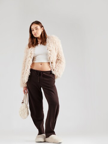 Loosefit Pantalon Monki en marron