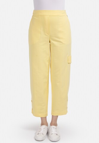 Loosefit Pantalon HELMIDGE en jaune : devant