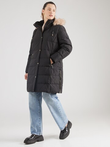 Lauren Ralph Lauren Plus Wintermantel in Zwart: voorkant