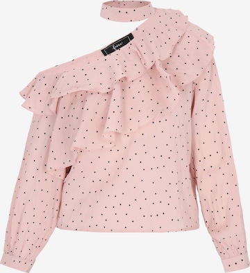 Chemisier faina en rose : devant