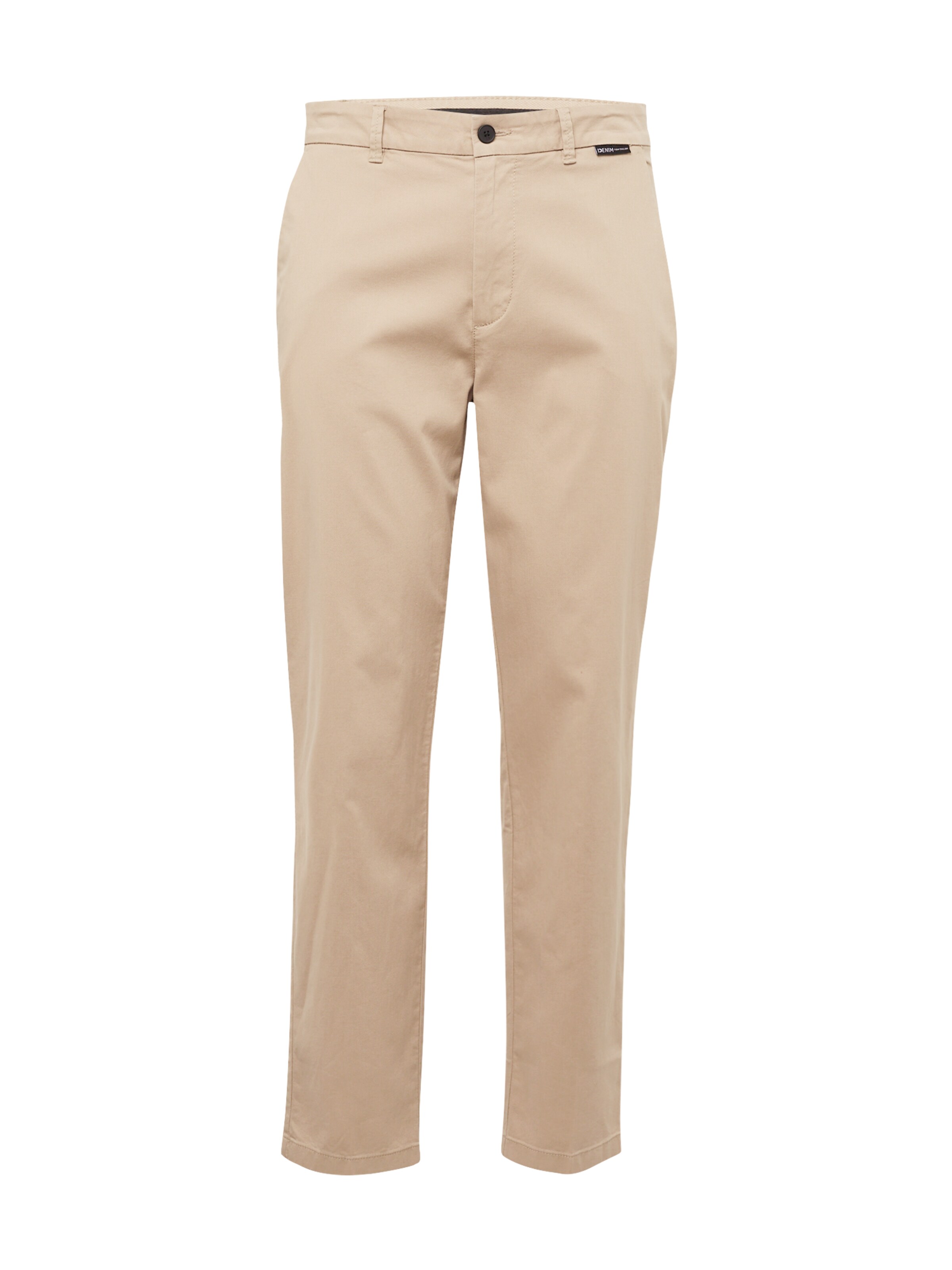 TOM TAILOR DENIM Regular Chino Pants in Beige: front