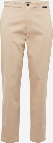 TOM TAILOR DENIM Regular Chino Pants in Beige: front