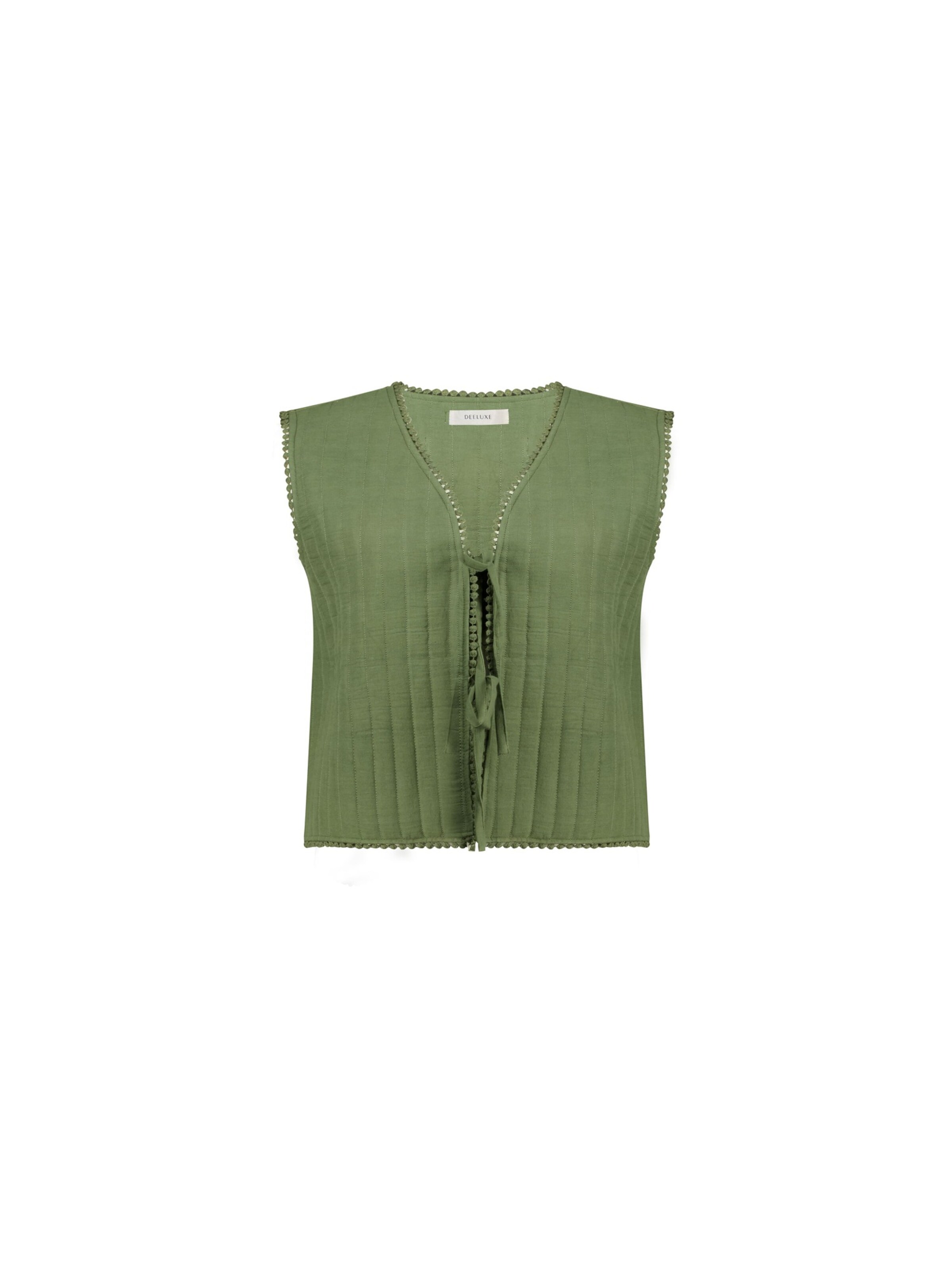 Gilet 'BERTILLE' Deeluxe en vert : devant