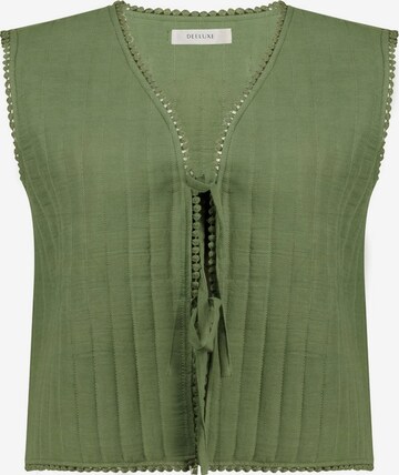 Gilet 'BERTILLE' Deeluxe en vert : devant