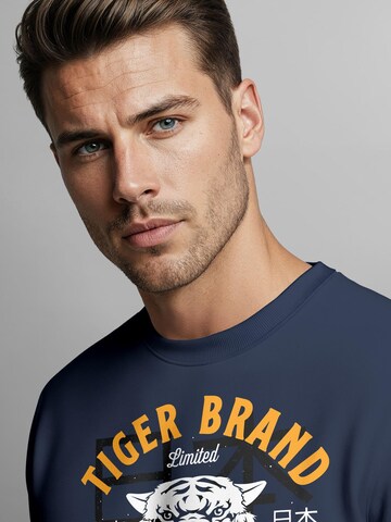Neverless Sweatshirt 'Tiger'‌‌‌‌‌‌‌‌ in Blau