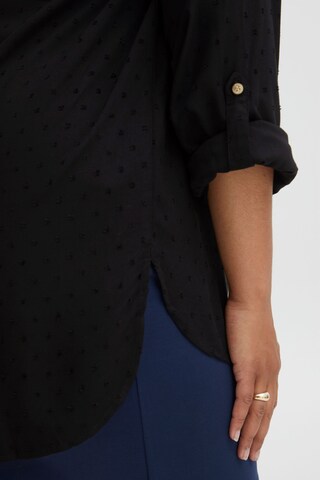 Fransa Curve - Blusa 'COYA' em preto