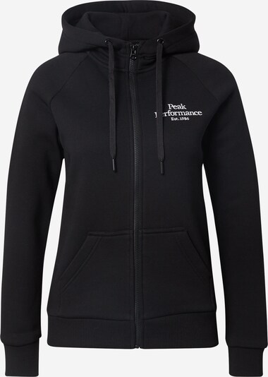 Giacca di felpa sportiva PEAK PERFORMANCE di colore nero / bianco, Visualizzazione prodotti
