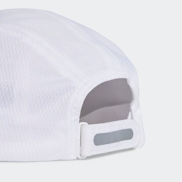 balta ADIDAS PERFORMANCE Sportinė kepurė 'Aeroready Four-Panel Mesh'