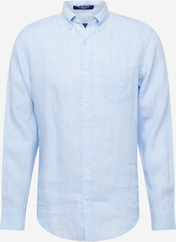 GANT Regular fit Риза в синьо: отпред