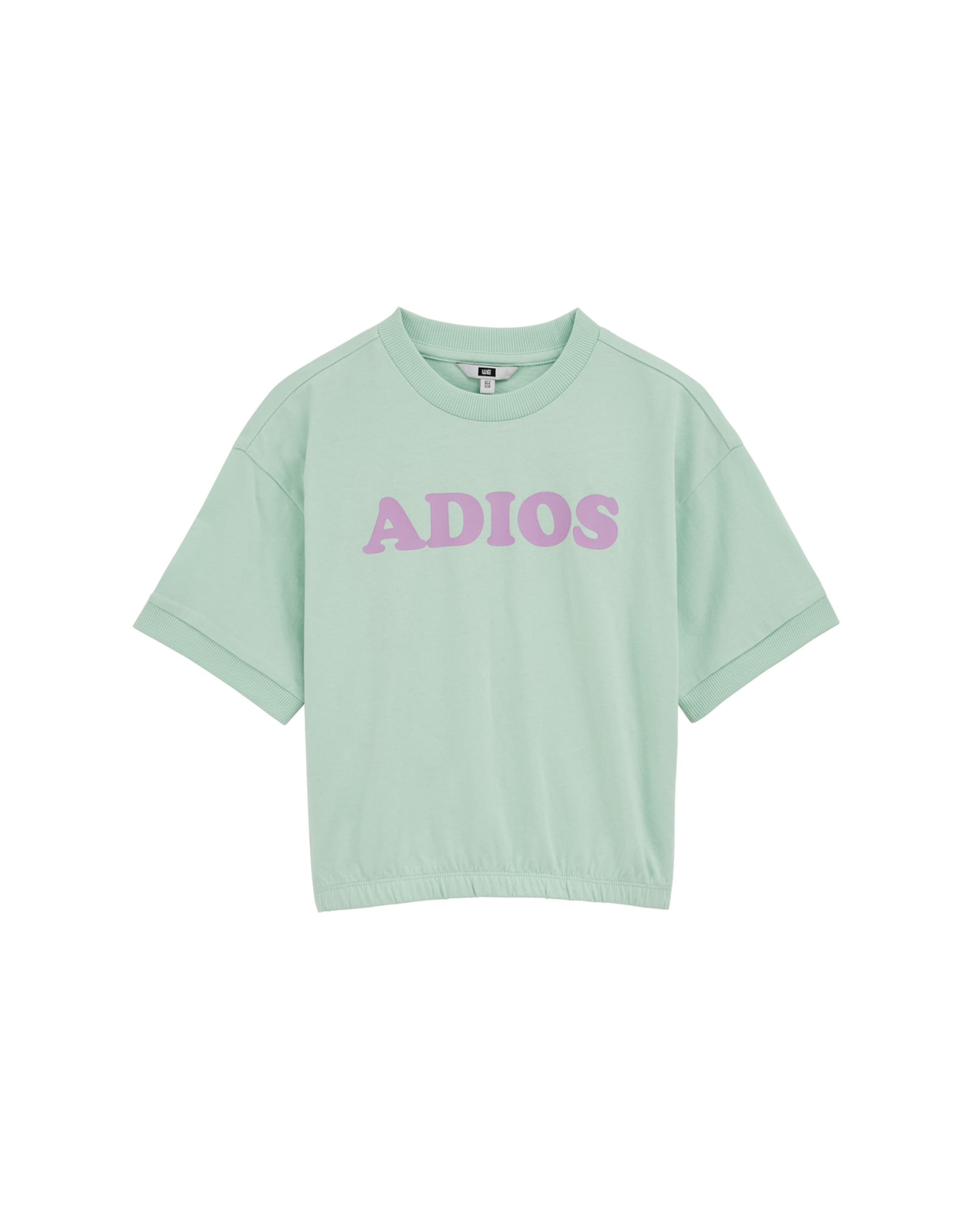 T-Shirt WE Fashion en vert : devant