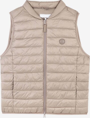 Scalpers Vest in Beige: front