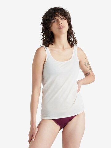 ICEBREAKER - Camisa funcionais 'Siren' em branco: frente