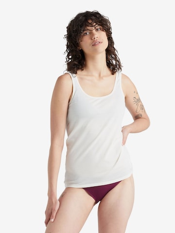 ICEBREAKER - Camisa funcionais 'Siren' em branco: frente