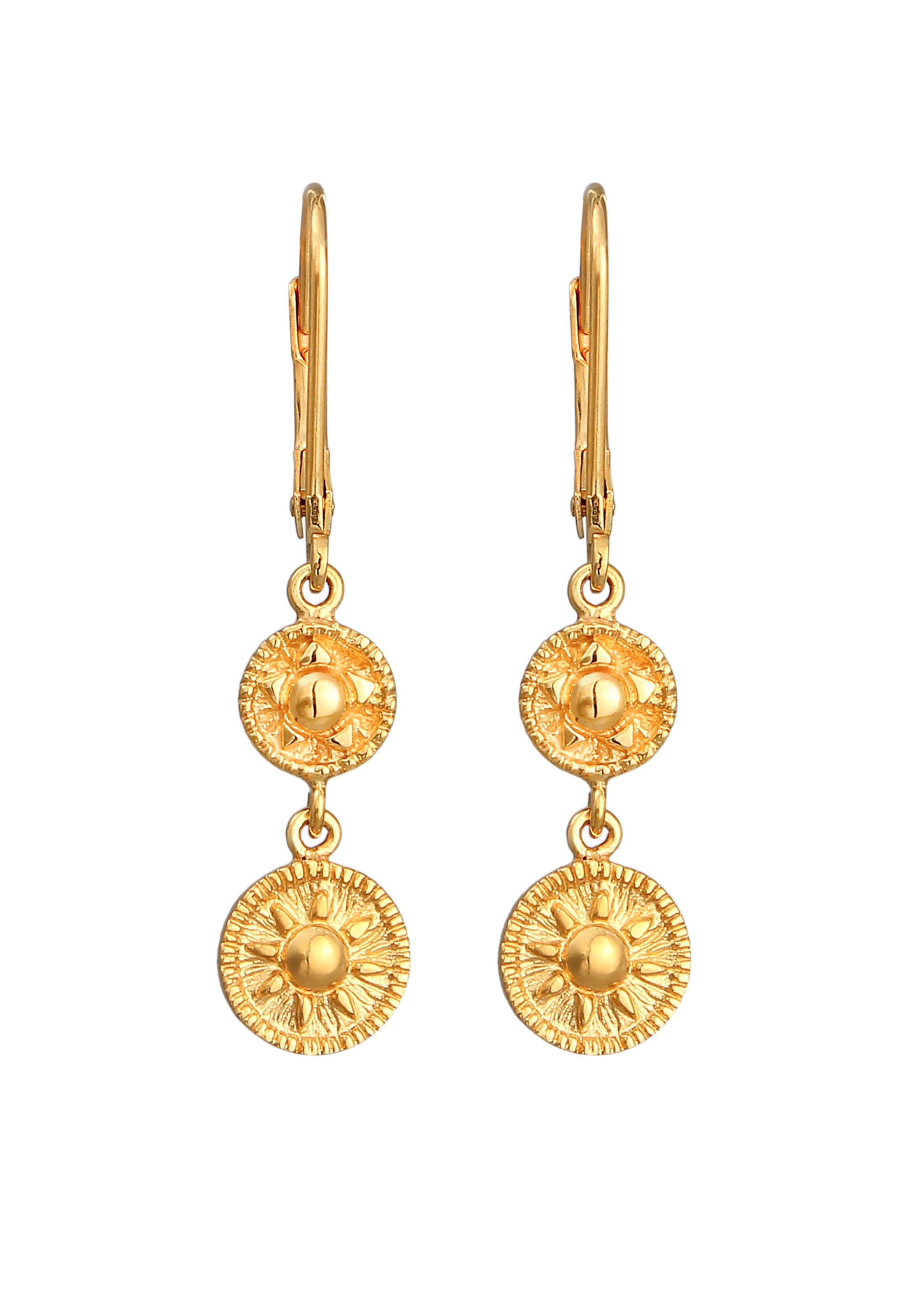 ELLI Ohrringe 'Sonne' in Gold
