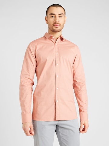 Coupe slim Chemise 'Elisha02' HUGO en rouge : devant