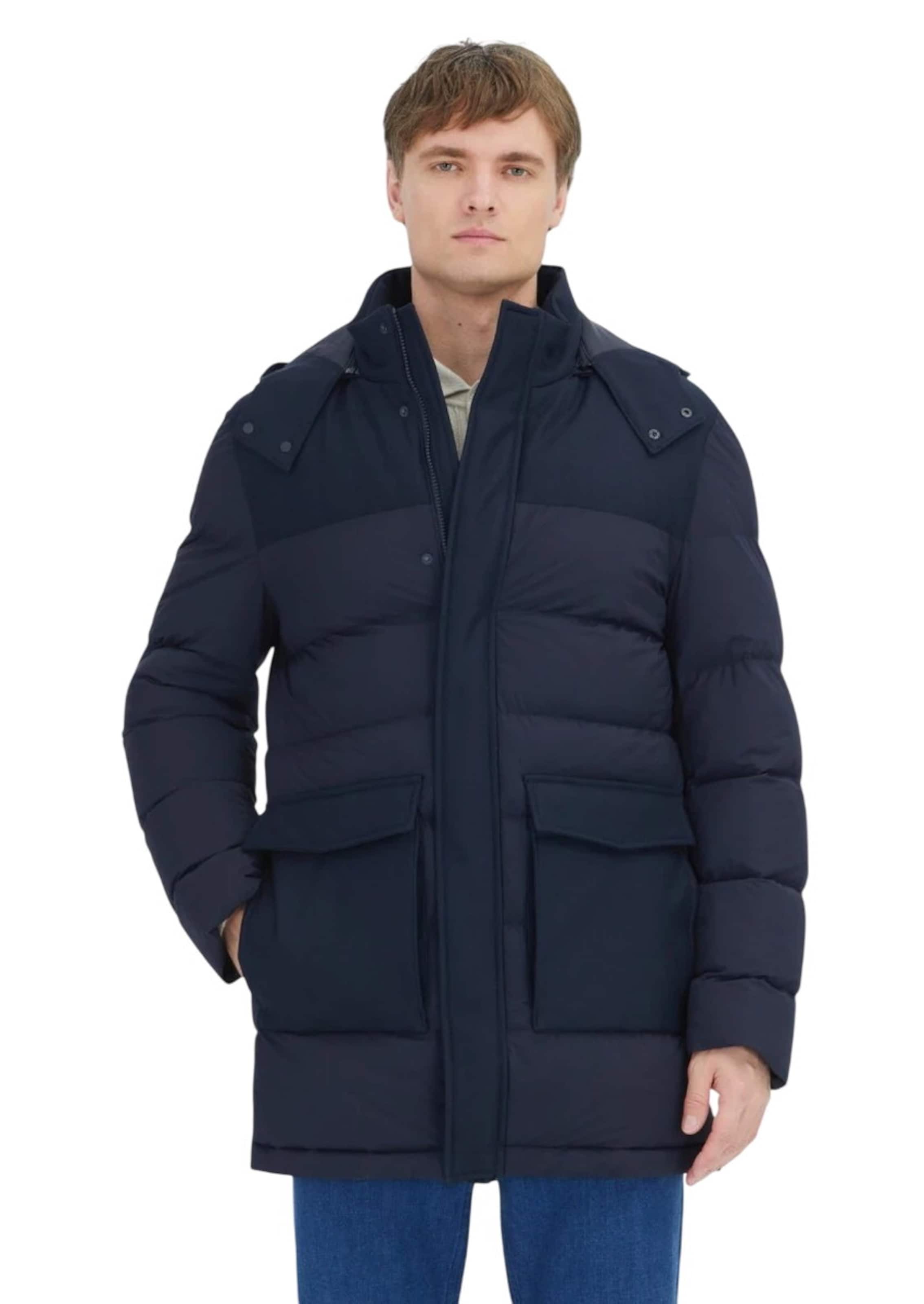 Ramsey Mantel in Blau: Vorderseite