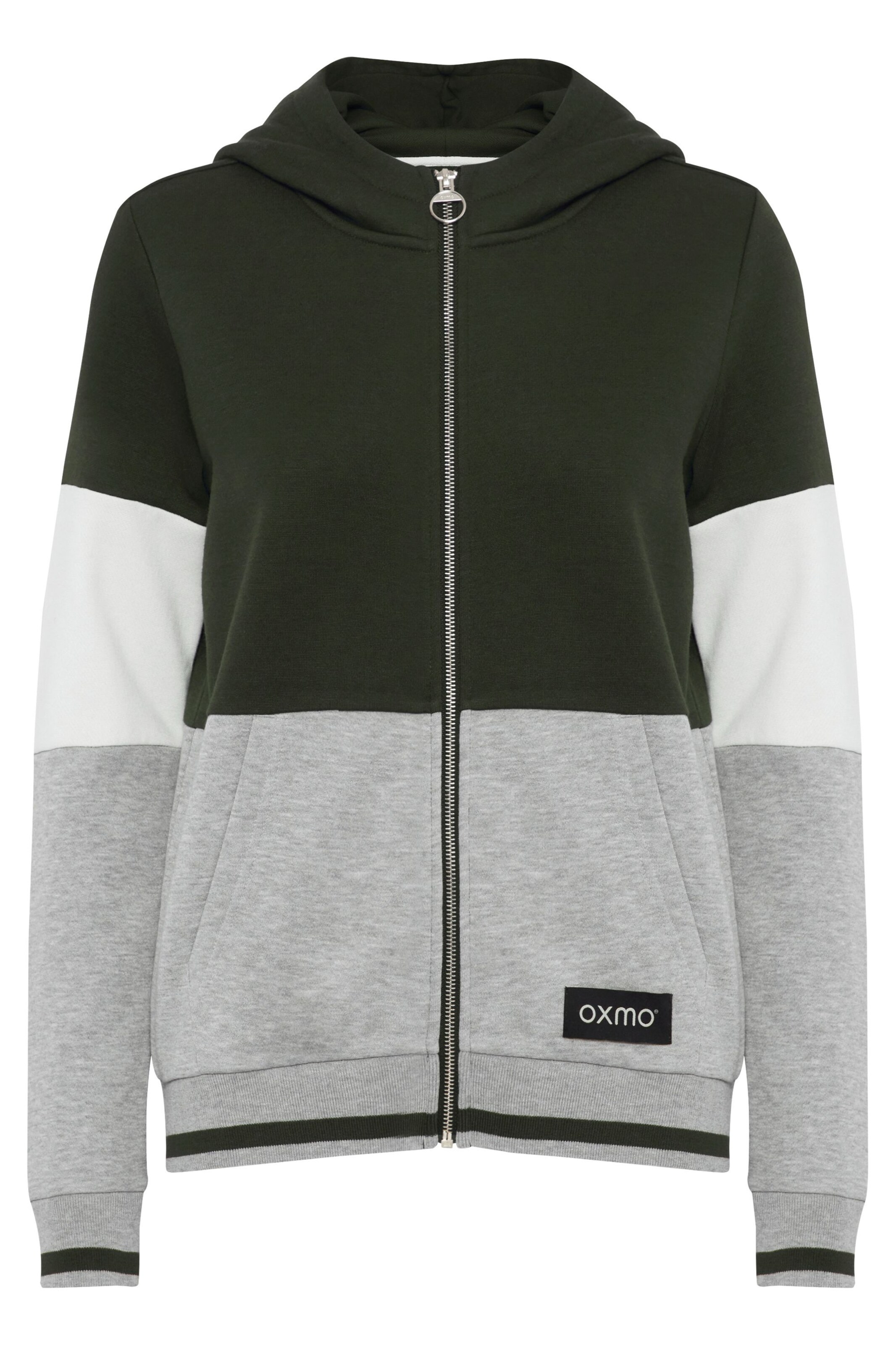 Giacca di felpa 'Anna' di Oxmo in nero: frontale