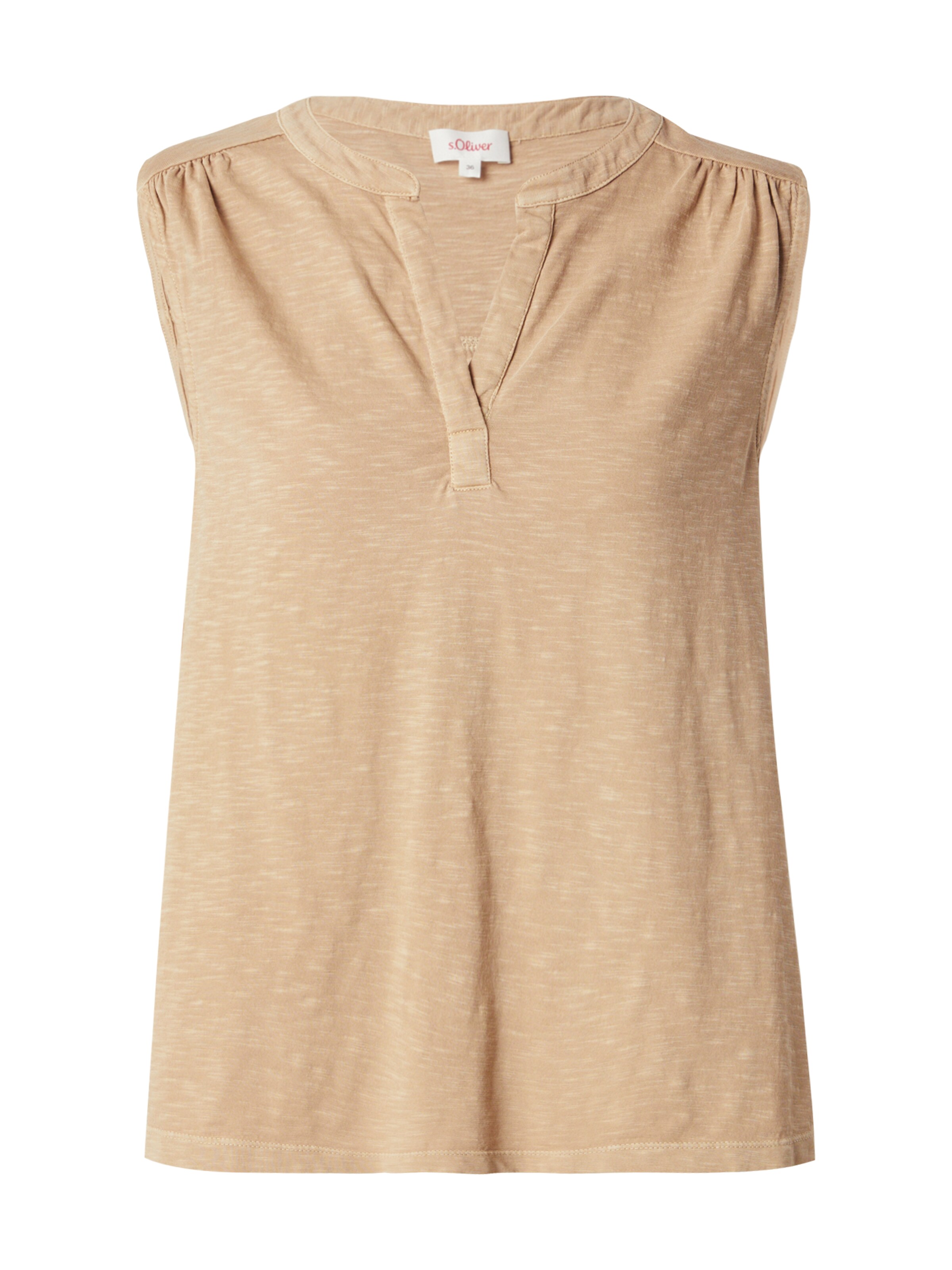 Camicia da donna di s.Oliver in beige: frontale