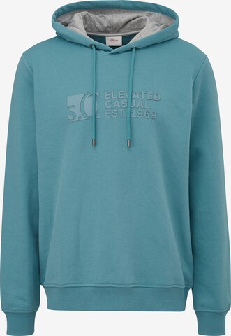 s.Oliver Sweatshirt in Blauw: voorkant