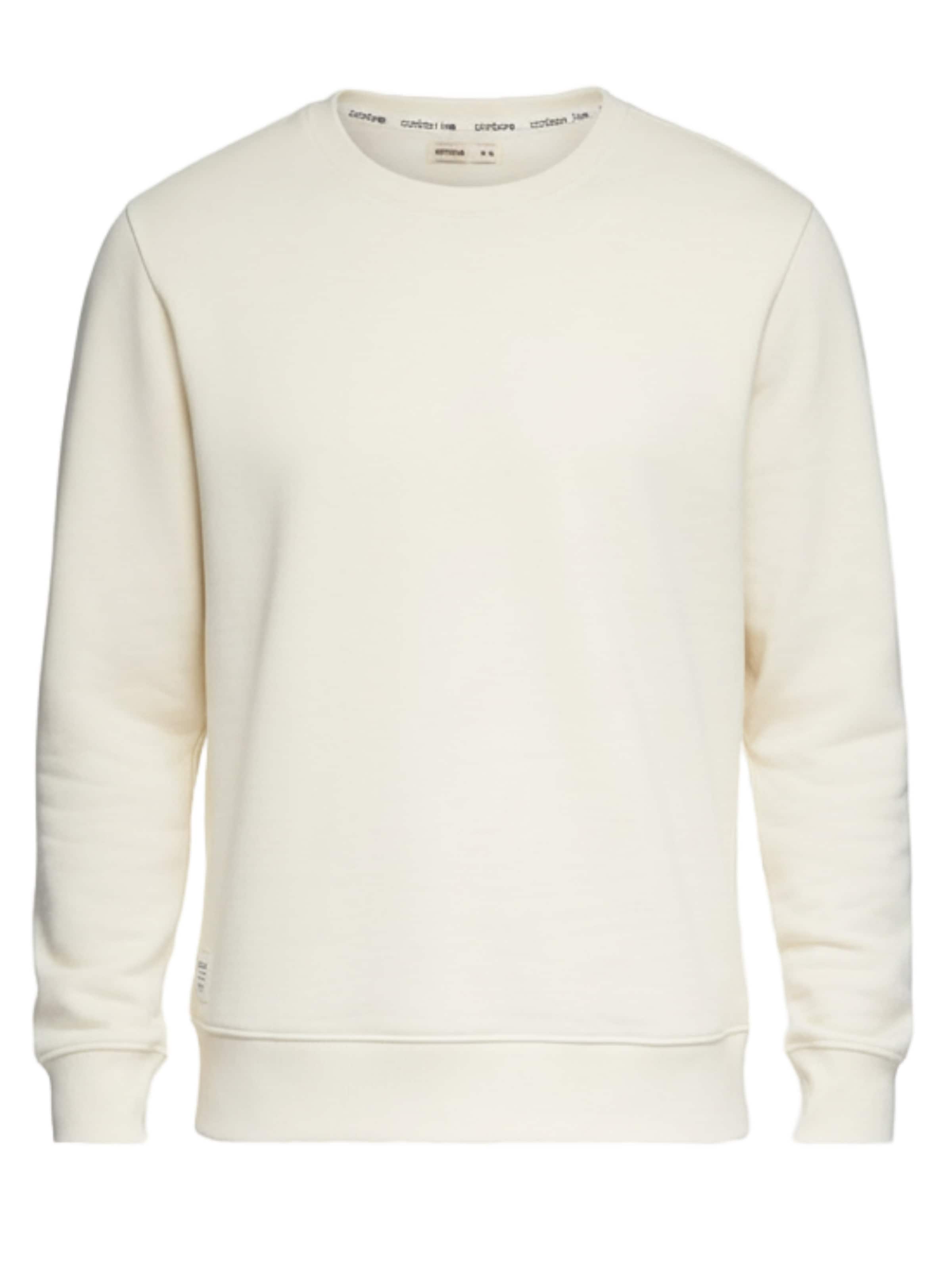 Ombre Sweatshirt in Wit: voorkant