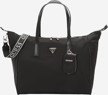 GUESSShopper torba 'FOLLIE CARRYON LARGE TOTE' - crna boja: prednji dio