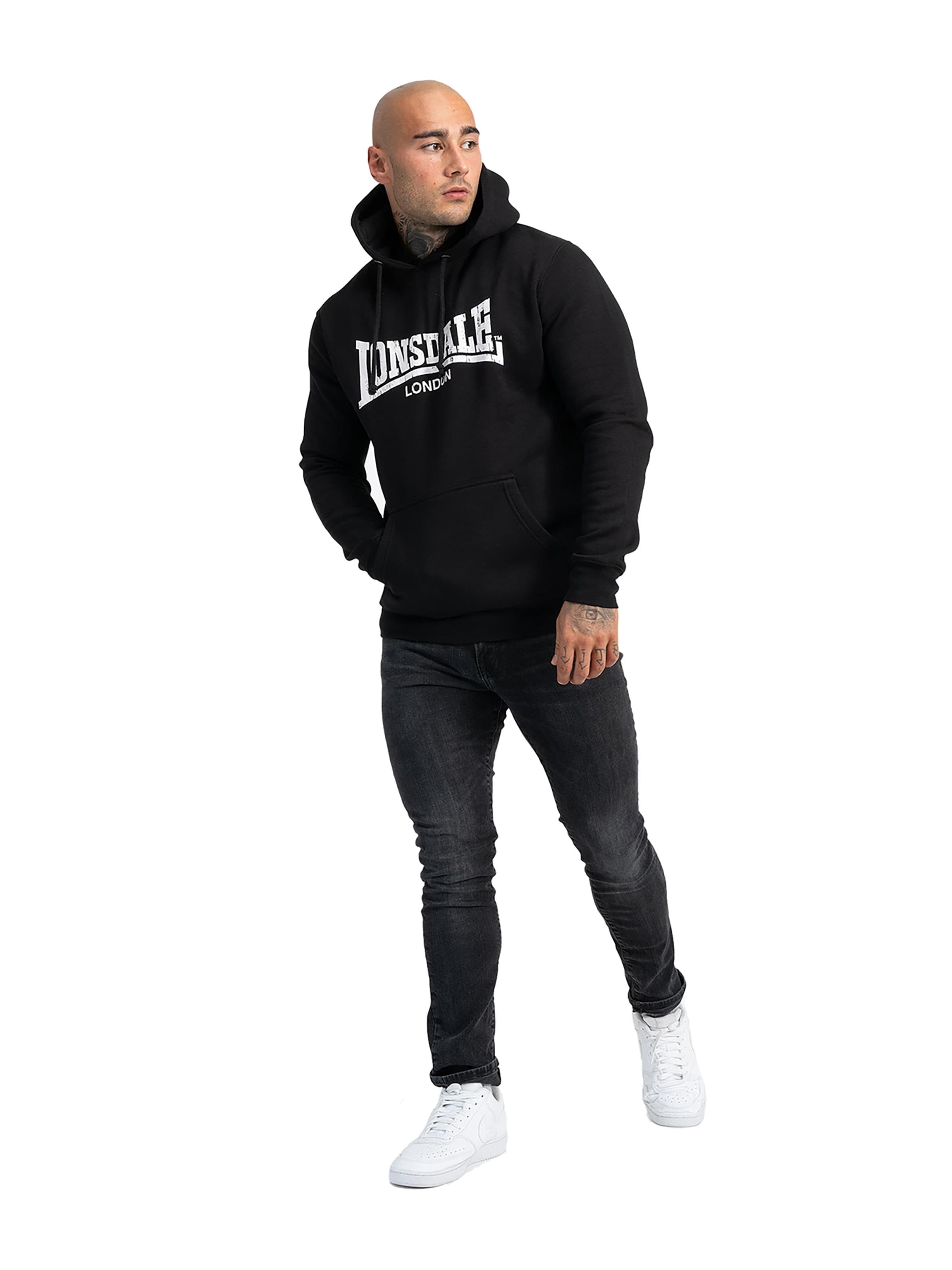 LONSDALE Bluzka sportowa 'Wolterton' w kolorze czarny