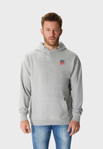 Oldskull Sweatshirt 'Xtreme Retro Rock Skull Graphic' in Grey: front