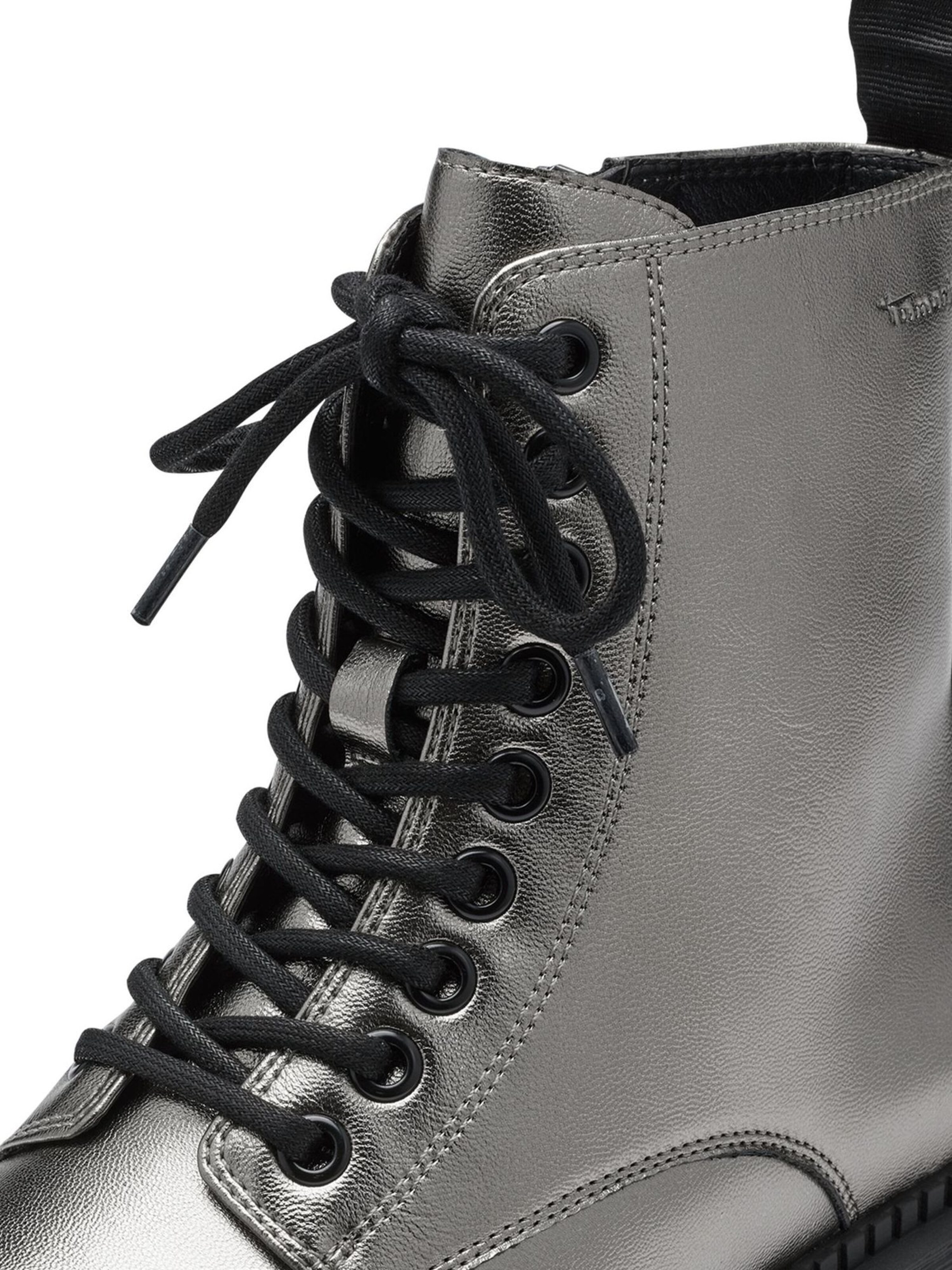 Tamaris Lace-up bootie in Grey