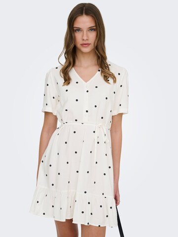 ONLY Jurk 'ONLTuli-Tuta' in Wit: voorkant