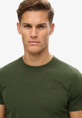 Superdry Shirt 'Essential' in Groen