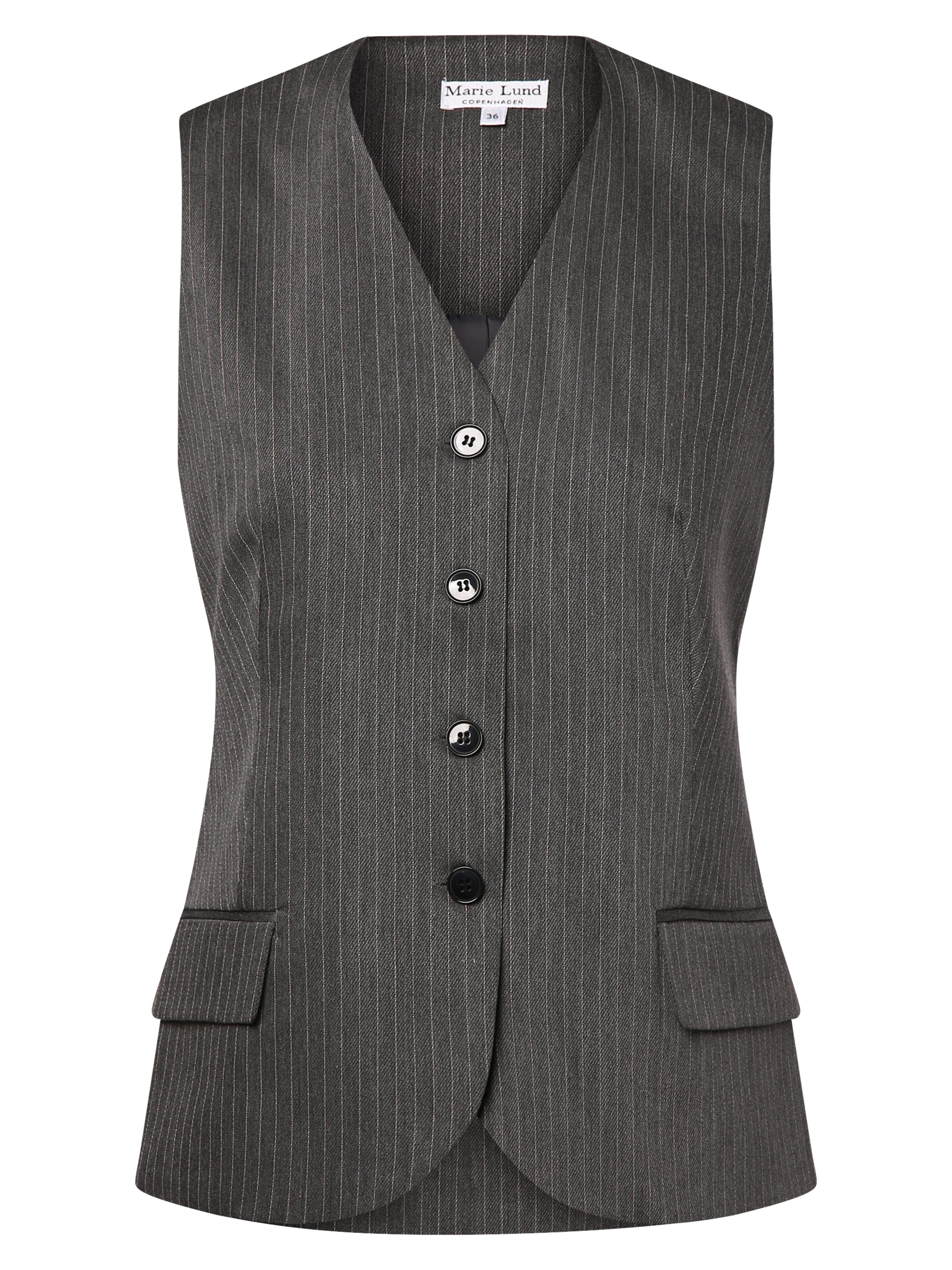 Marie Lund Gilet in Grijs: voorkant