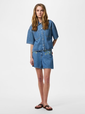 PIECES Blouse 'PCSKY' in Blue