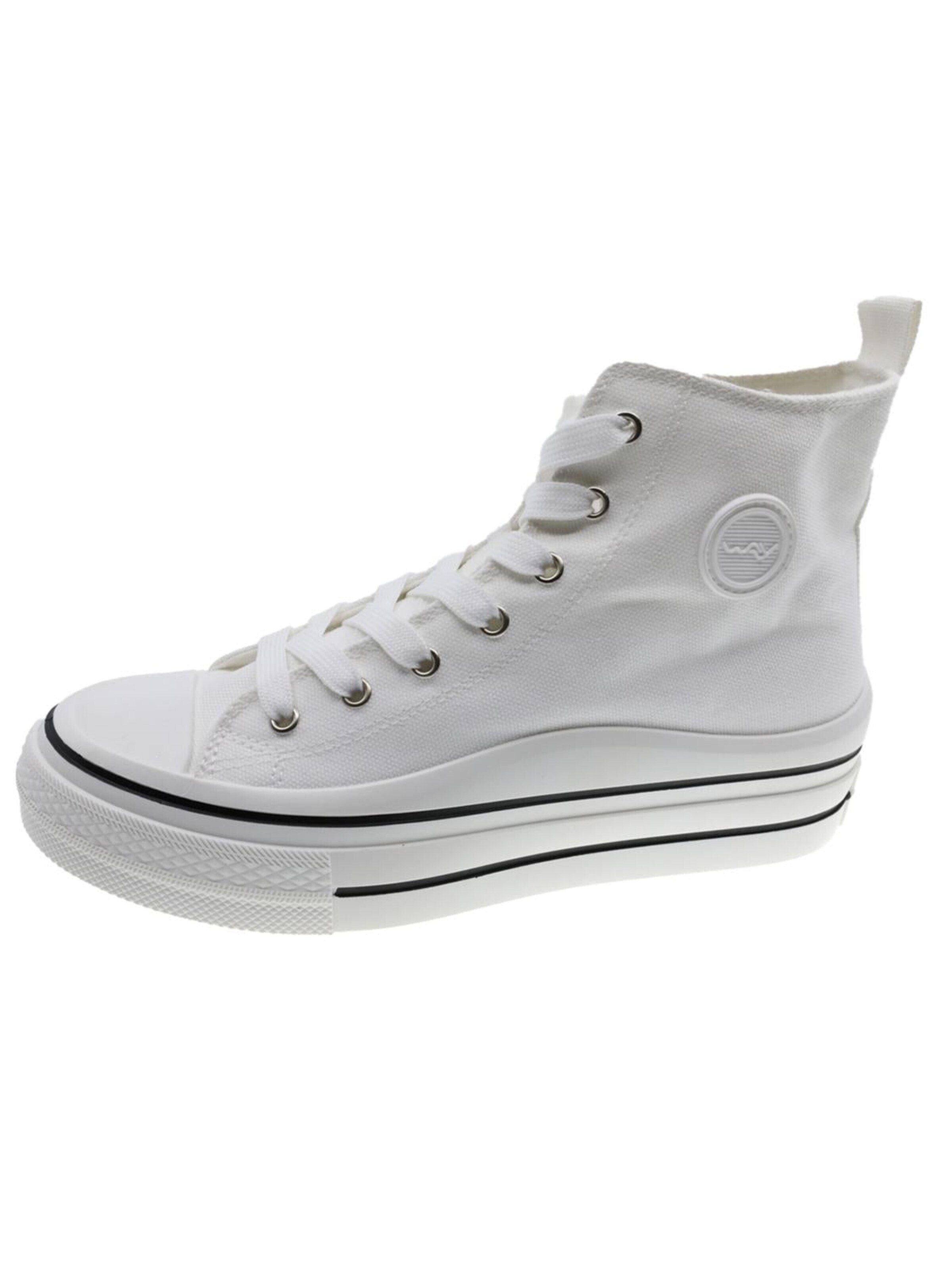 Beppi Sneakers 'Canvas Boot' i hvid: forside
