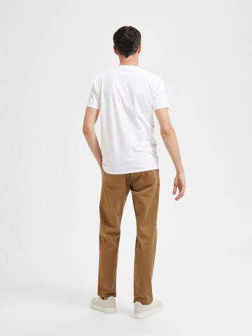 SELECTED HOMME - Camiseta 'Ael' en blanco