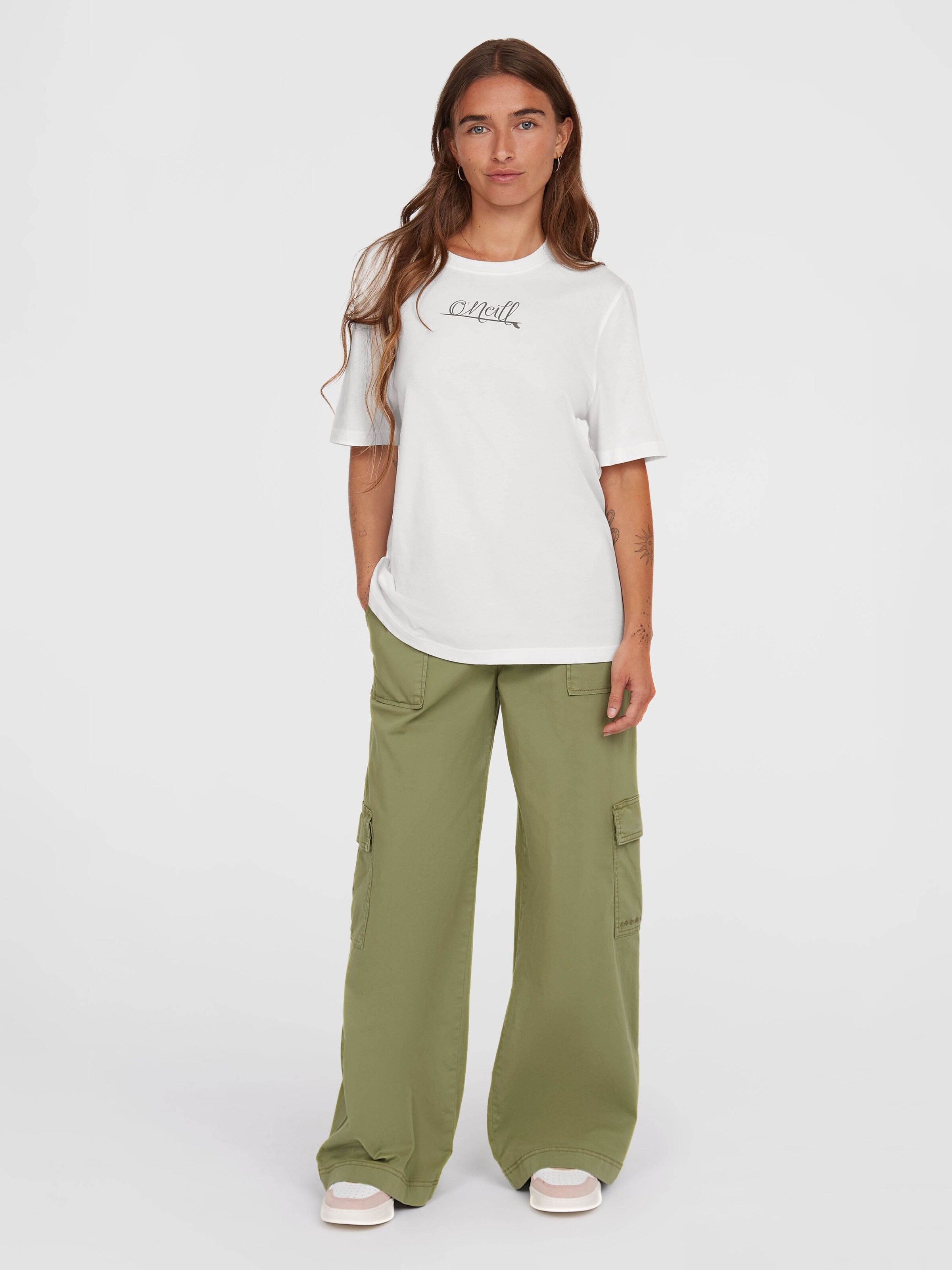O'NEILL Wide leg Cargo Pants 'Brexton' in Olive | ABOUT YOU
