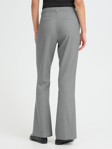 ICHI Flared Pants 'IHFAVA' in Grey