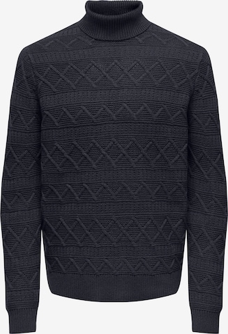Only & Sons Sweater 'WADE' in Blue: front