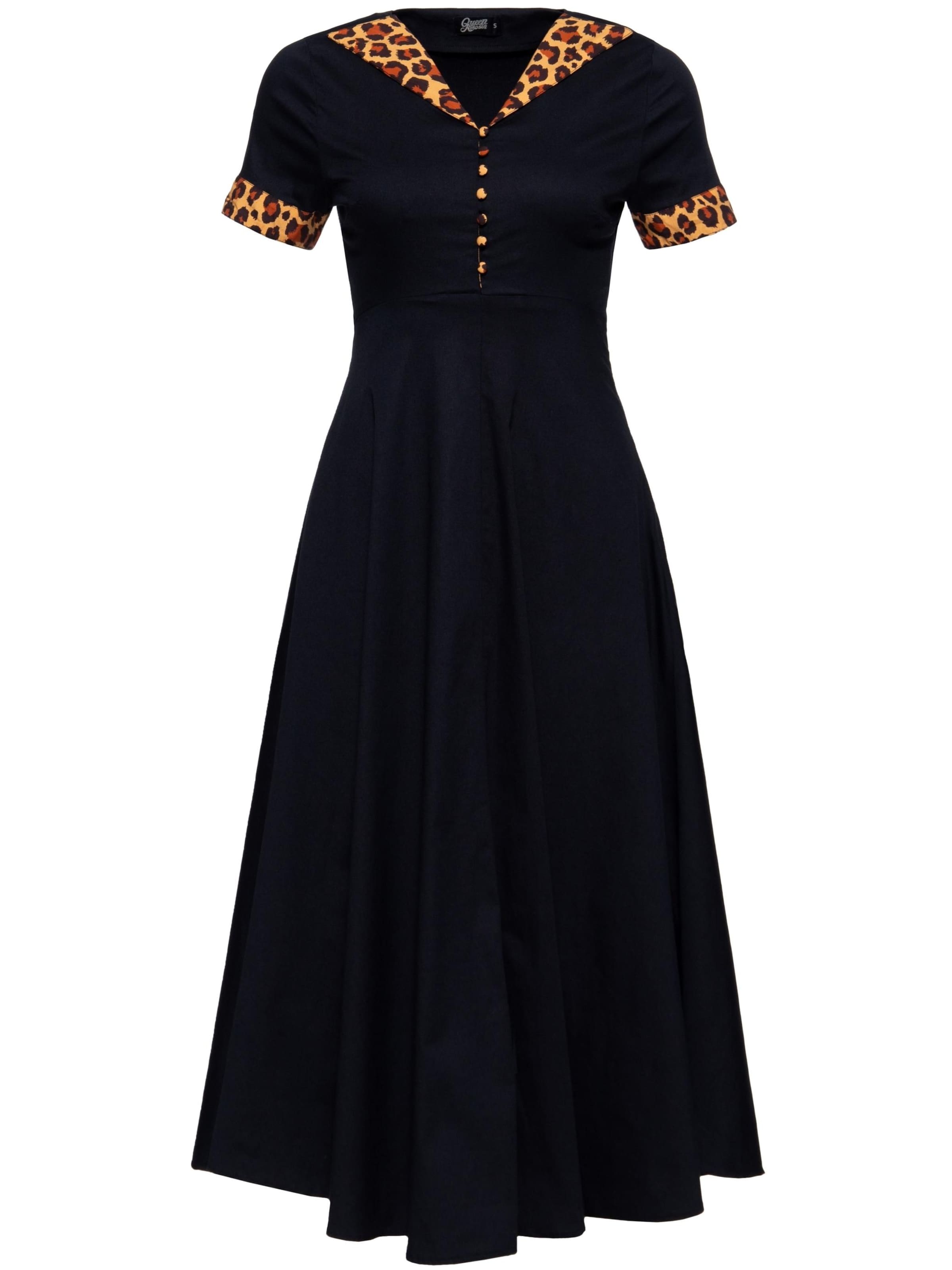 Queen Kerosin Dress in Black: front