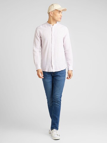 Only & Sons Slim Fit Hemd 'CAIDEN' in Lila