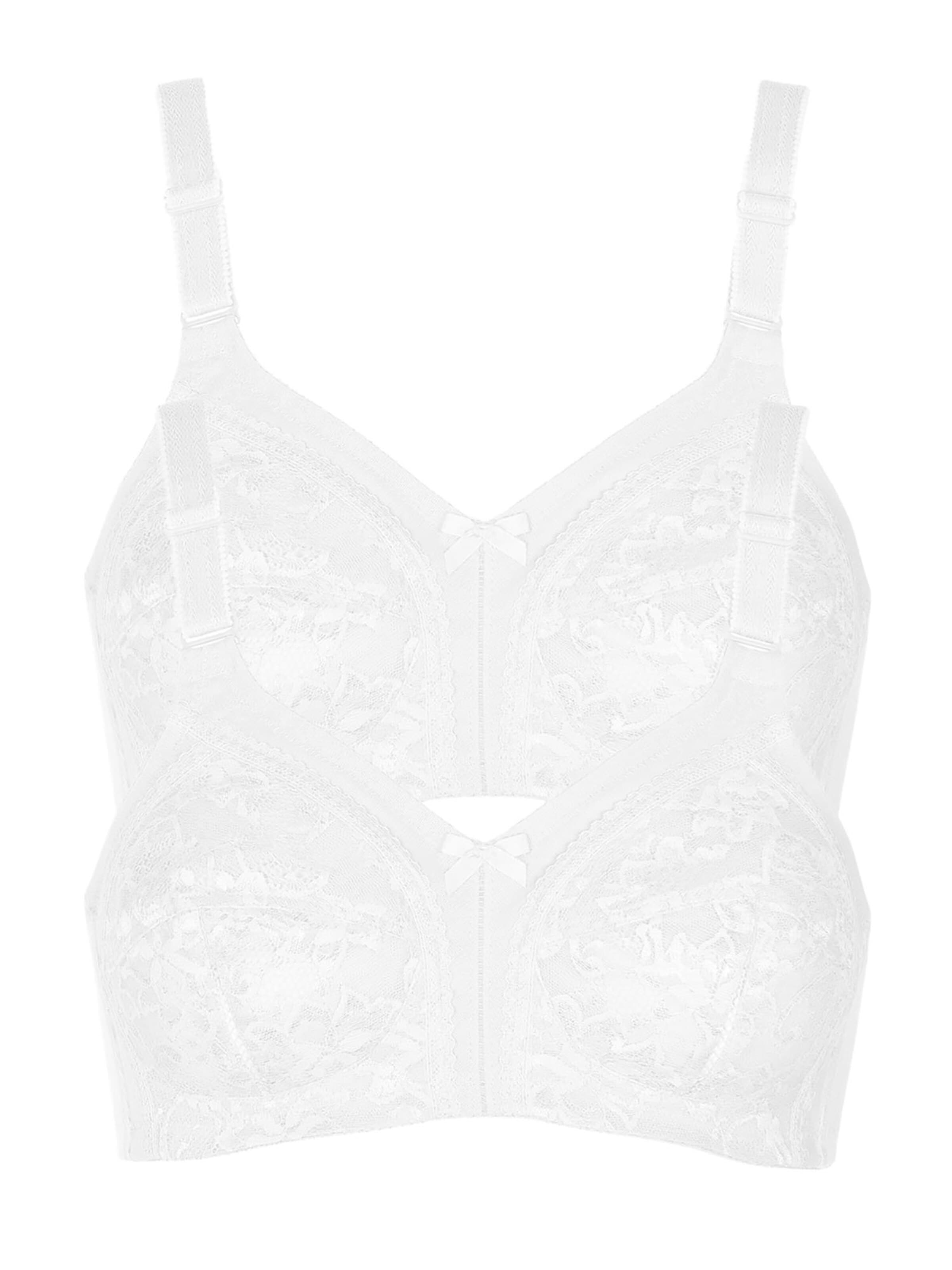 Lisca Minimiser Bra 'Sabina' in White: front