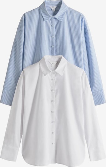 Palaidinė iš The Set, spalva – šviesiai mėlyna / balta, Prekių apžvalga