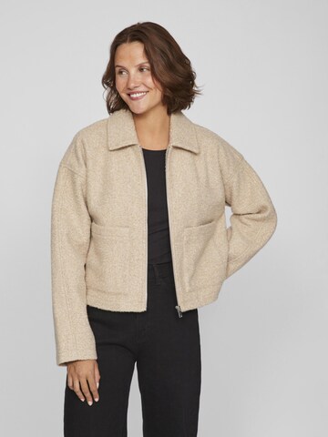 VILA Tussenjas in Beige: voorkant