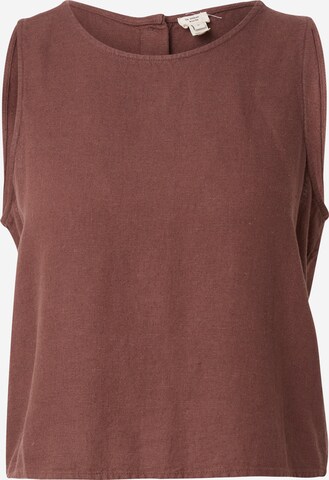 River Island - Blusa em castanho: frente