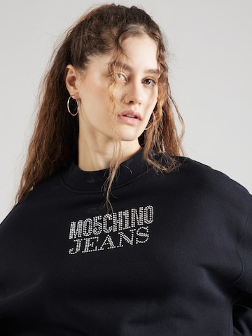 Bluză de molton de la Moschino Jeans pe negru