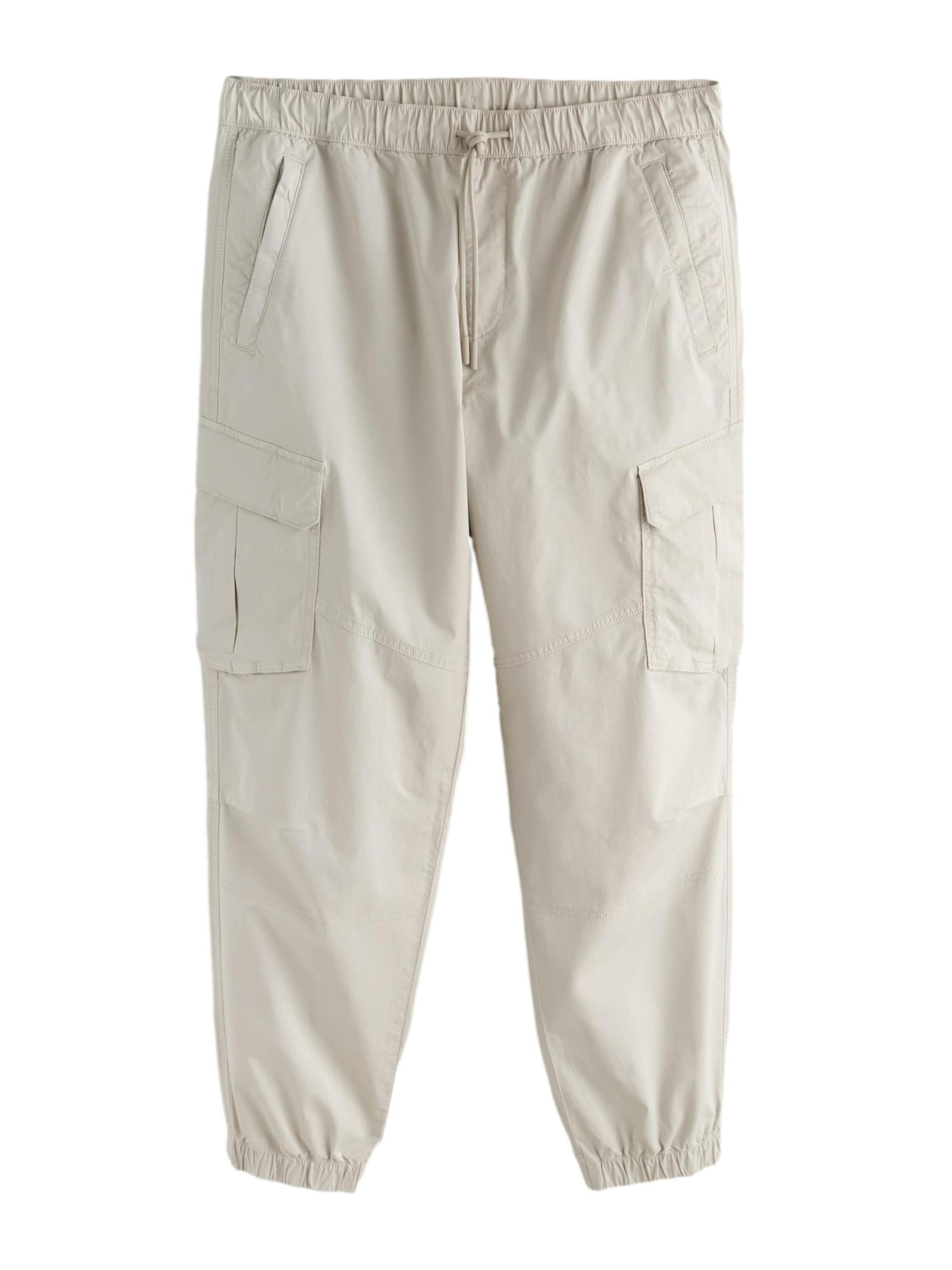 Next - Tapered Pantalón cargo en blanco: frente