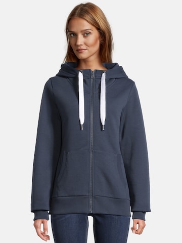 salzhaut Sweatvest 'Sööte' in Blauw: voorkant