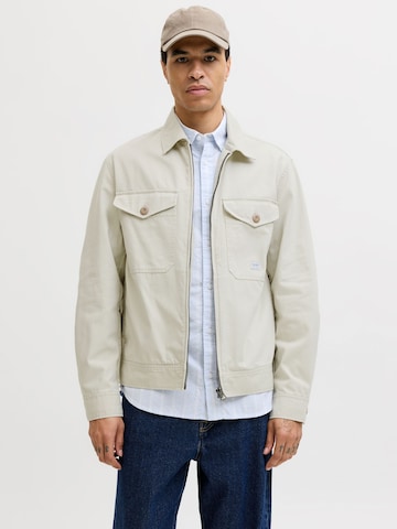 JACK & JONES - Chaqueta de entretiempo en gris: frente