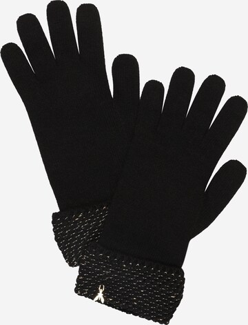PATRIZIA PEPE Full finger gloves in Black: front