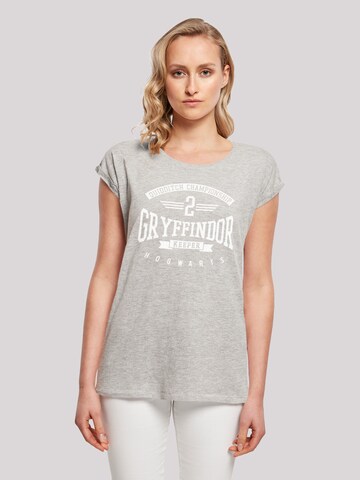 F4NT4STIC Shirt 'Harry Potter Gryffindor Keeper' in Grey: front