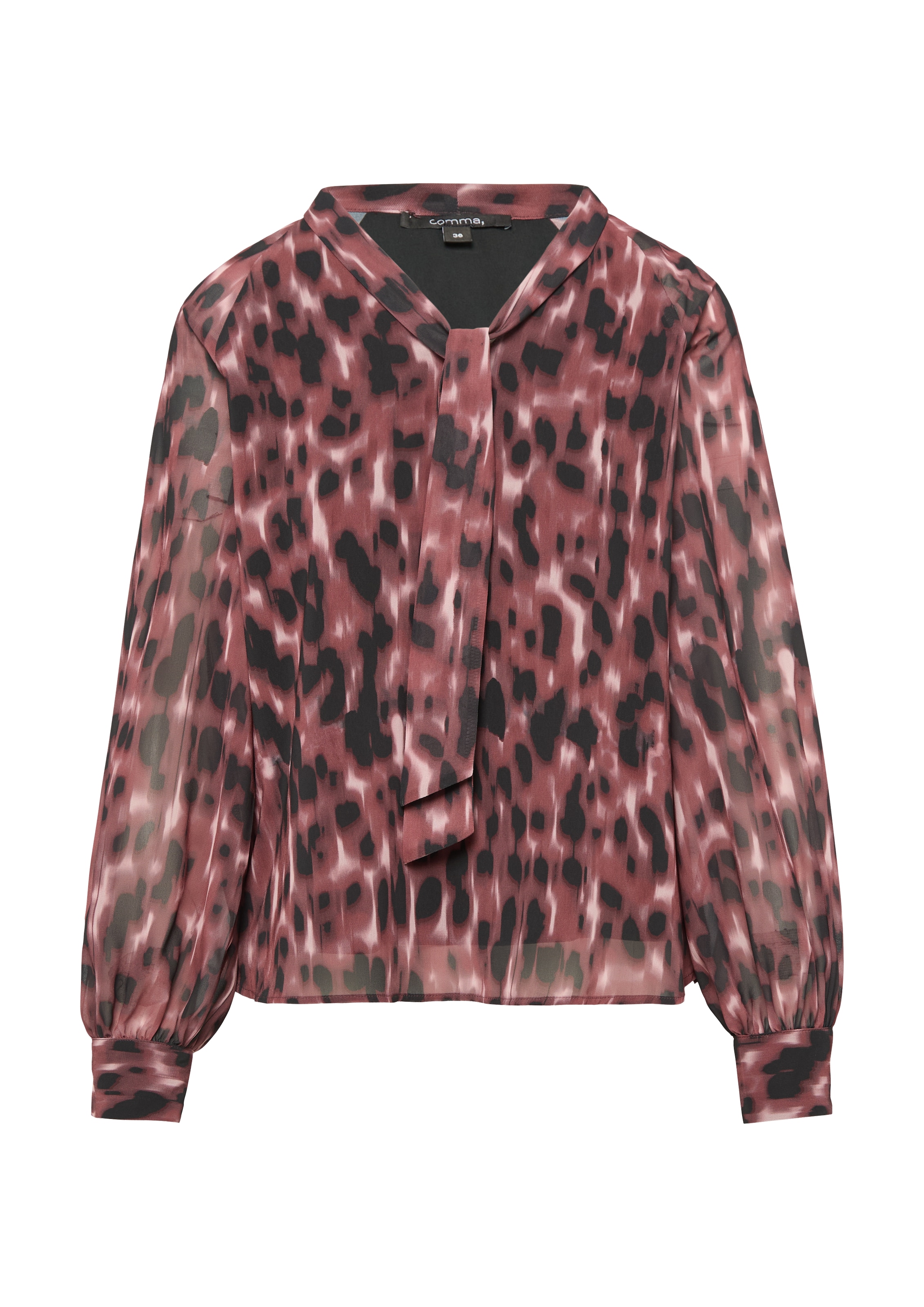 COMMA Blouse in Rood: voorkant